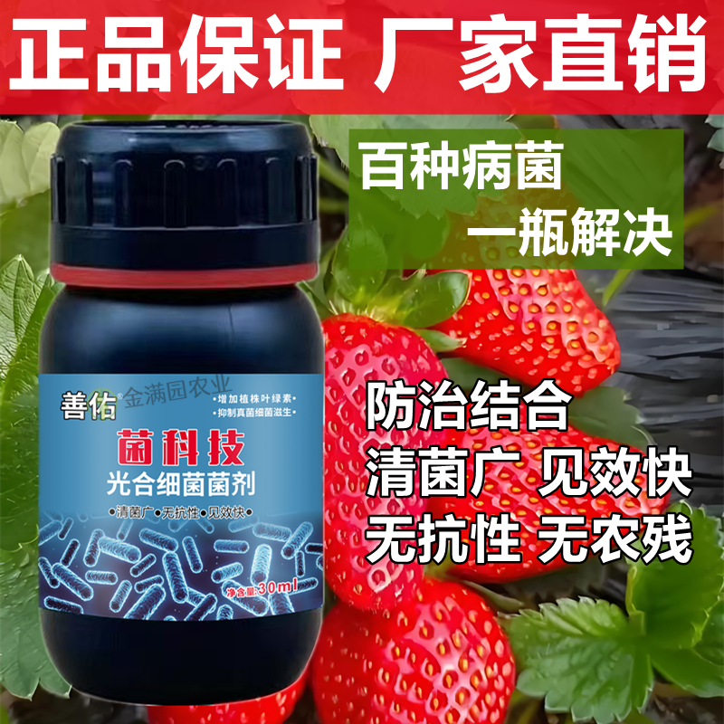 菌科技真菌细菌病毒黄点霜霉灰霉炭疽白粉疫病瓜果蔬菜通用叶面肥