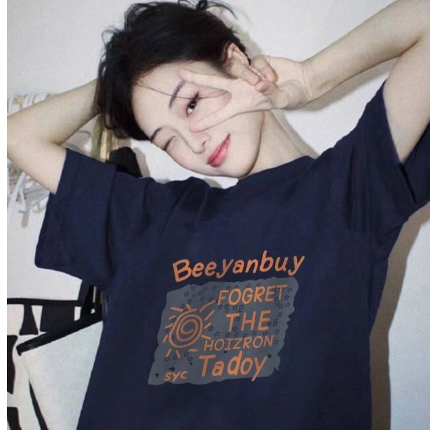 美式复古潮牌落肩短袖T恤女夏装港味chic宽松显瘦半袖体恤上衣服