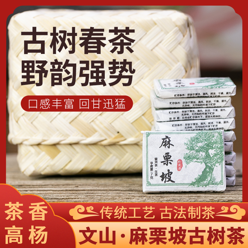 2025年麻栗坡老山古树茶云南普洱茶生茶