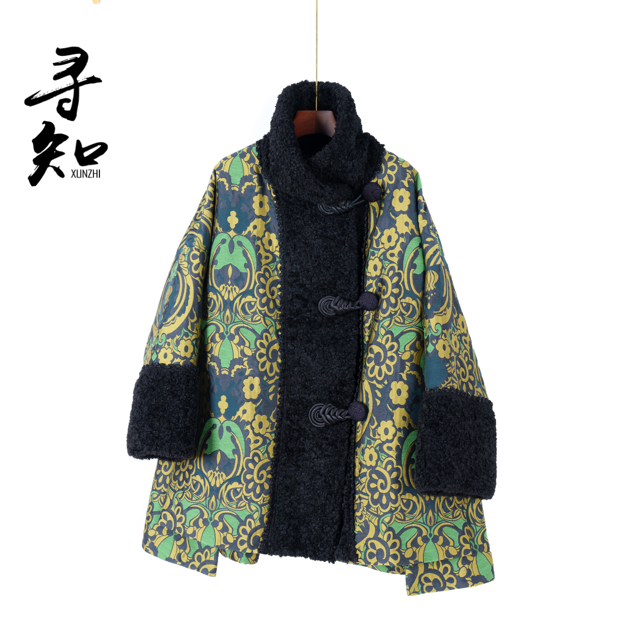 寻知·朱总原创设计XZS347N云纹暖翠棉服