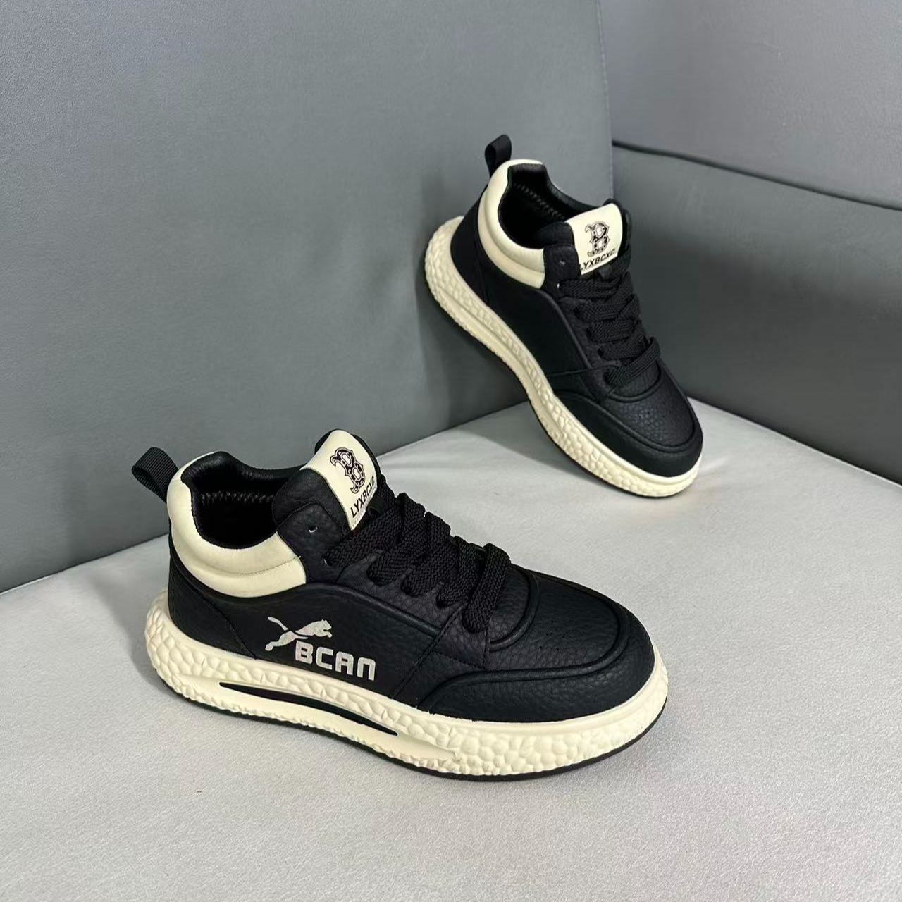 【菲如斯052】男士潮鞋秋冬时尚休闲鞋运动鞋舒适百搭鞋子中帮保暖