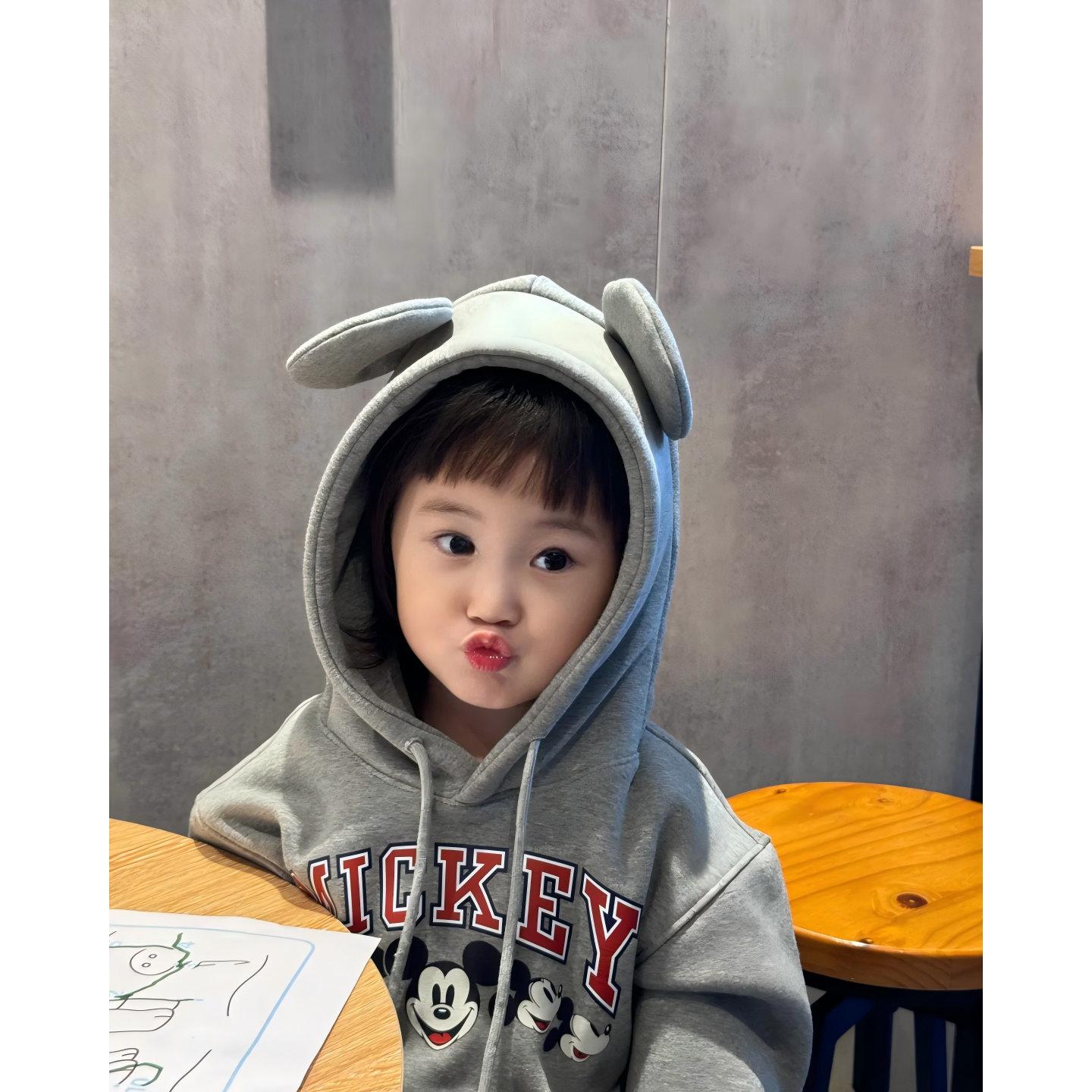 （男女同款）可爱秋冬卡通连帽休闲一体加绒卫衣长裤秋季套装外穿