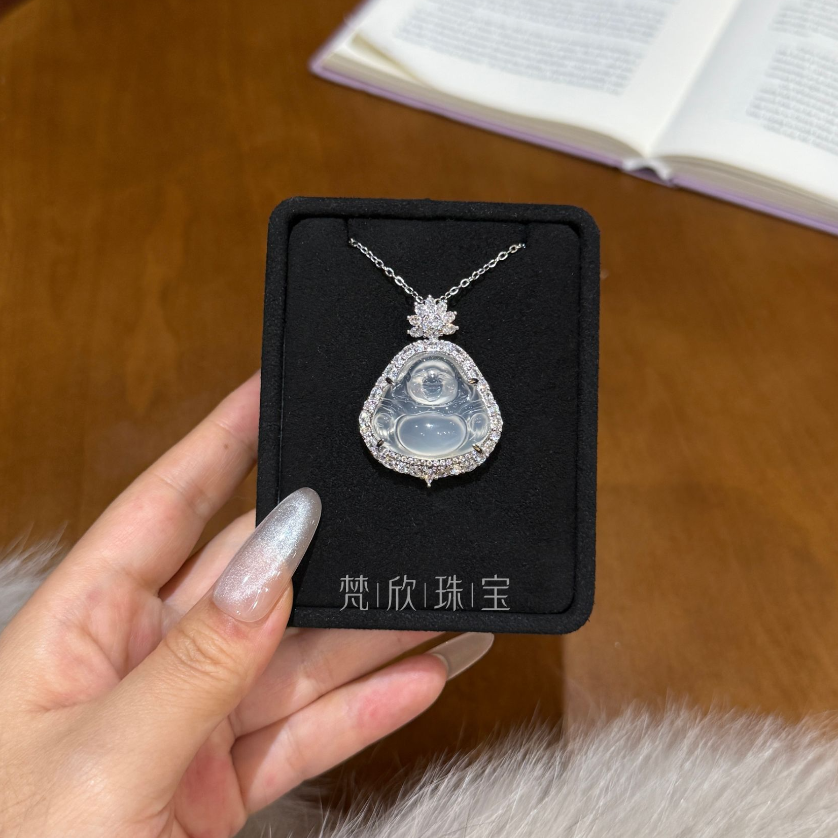 天然玉髓佛公项链大肚佛公新中式纯欲风贵气新式吊坠送妈妈A19