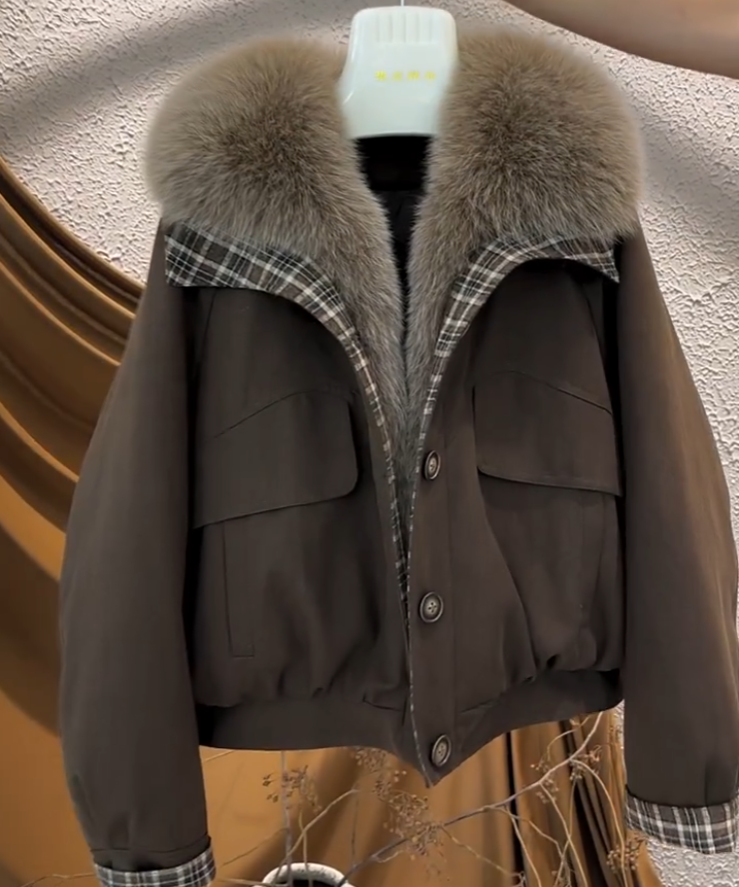 拼接派克服新款时尚外套