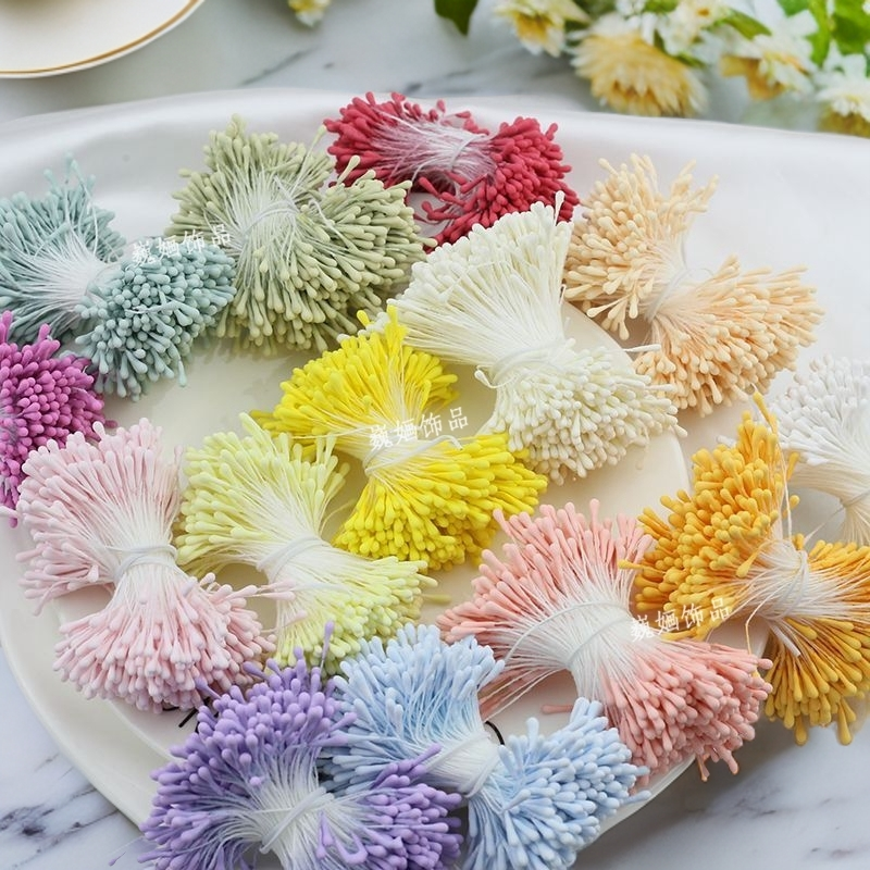 花心材料diy缠花花芯饰品配件扭扭棒石膏发簪花心花蕊仿真花芯