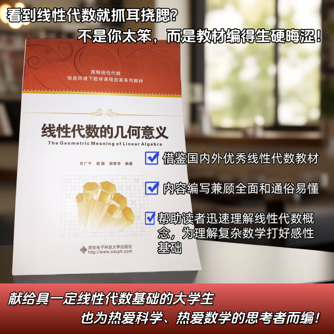 线性代数的几何意义解读国内大学线性代数内容学习书籍知识类书籍