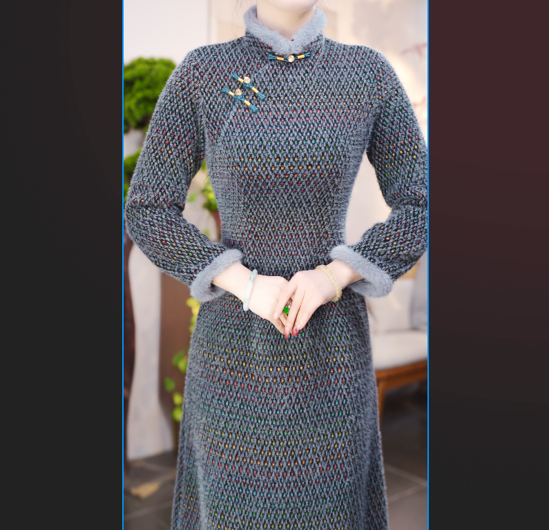 南璃 2025新款改良旗袍气质日常优雅经典修身