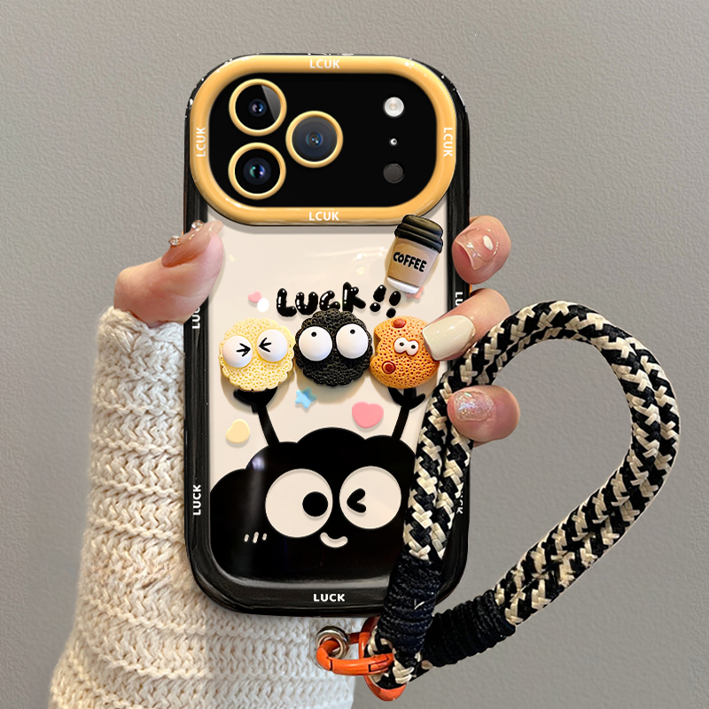 曲奇煤球适用苹果17ProMax手机壳iphone16硅胶15plus防摔14不发黄