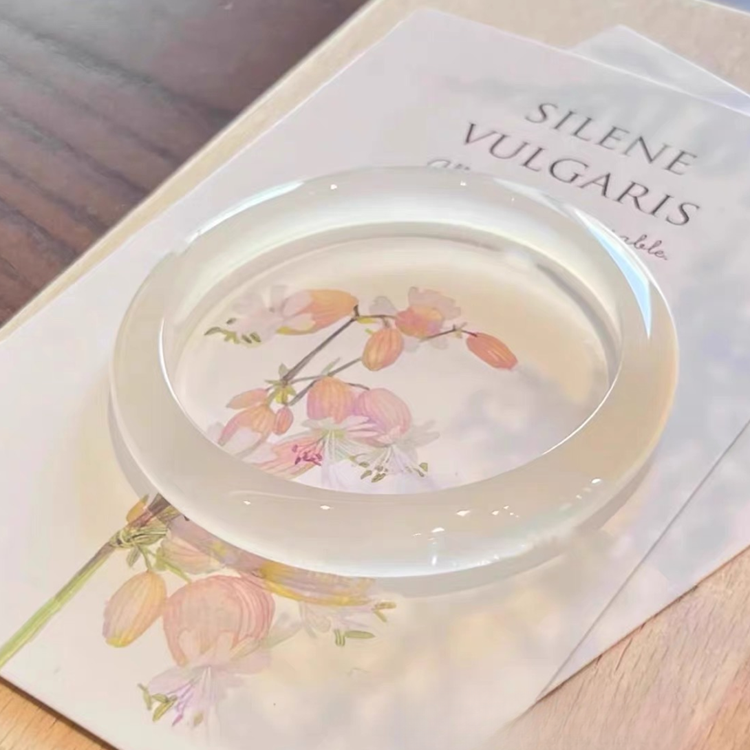 CHEN XI【晨玺】  时尚经典 送女友 白月光高冰荔枝冻猫眼手 圈口