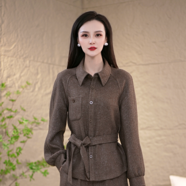 2025秋季新款时尚百搭减龄高级感修身显瘦两件套套装M-4XL