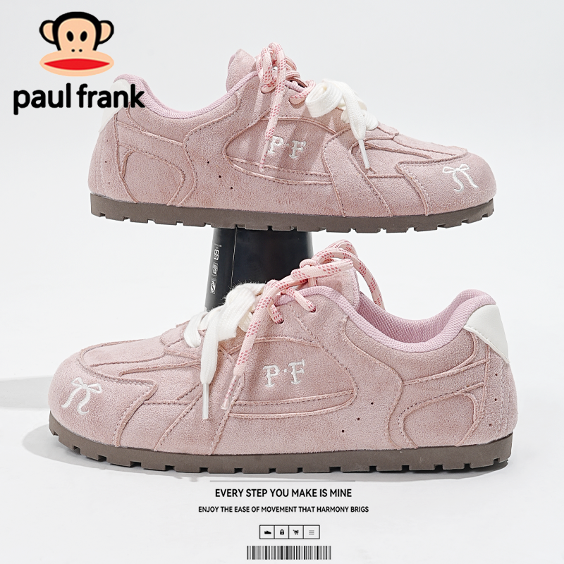 大嘴猴2025秋季新德训鞋女款低帮软底防滑女鞋百搭复古休闲阿甘鞋