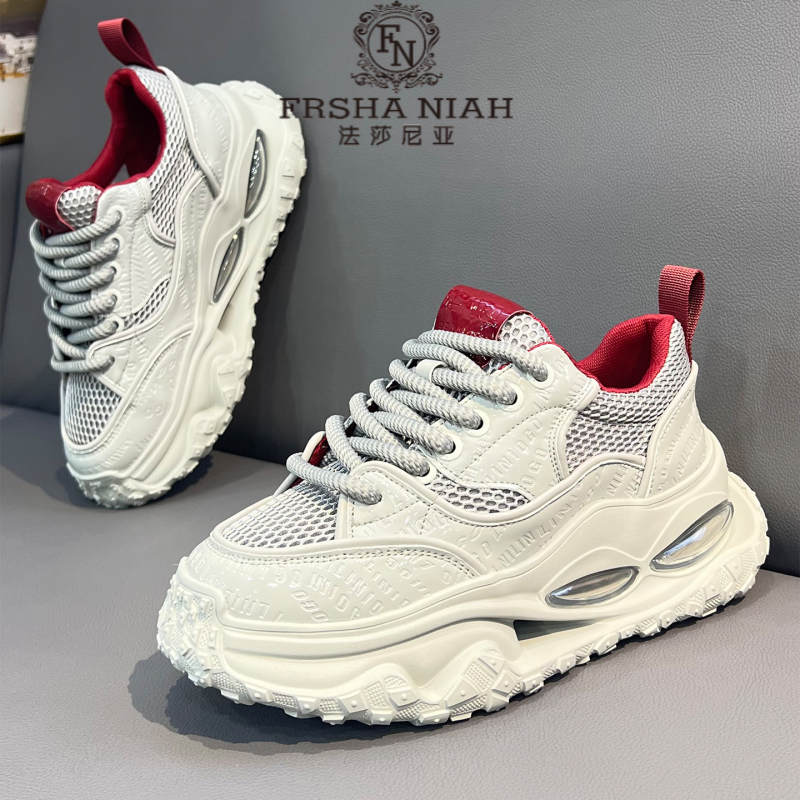 法莎尼亚流光风增高老爹鞋2025秋季厚底气垫防滑耐磨时尚鞋子男款