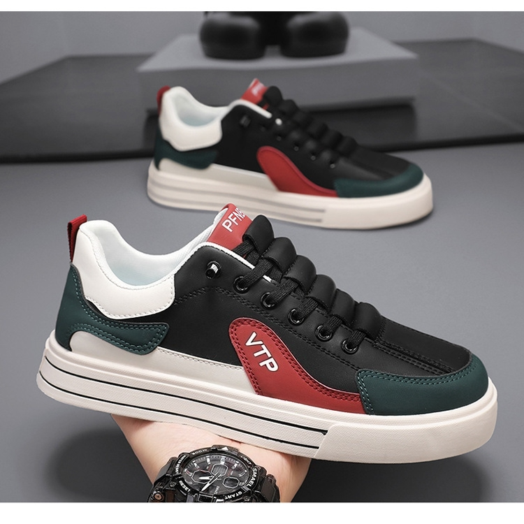 【正品】啄木鸟秋季新款板鞋白低帮休闲鞋百搭男鞋男士鞋子板鞋男款