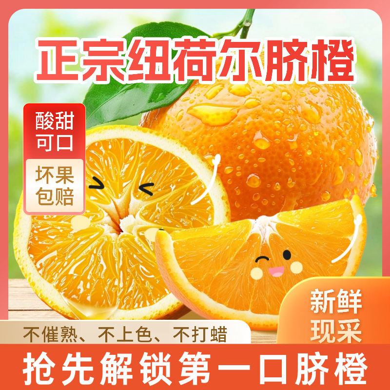 【正宗纽荷尔脐橙橙子】应季水果产地新鲜现摘现发｜5斤/9斤水果孕妇
