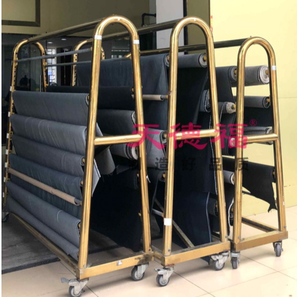 天德福货架展架纺织面料布匹布卷米样展示架布架