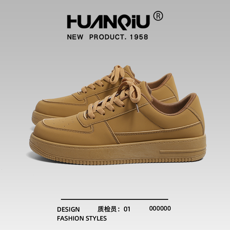 环球复古板鞋男士2025秋冬新款爆款增高百搭潮流厚底休闲运动鞋子