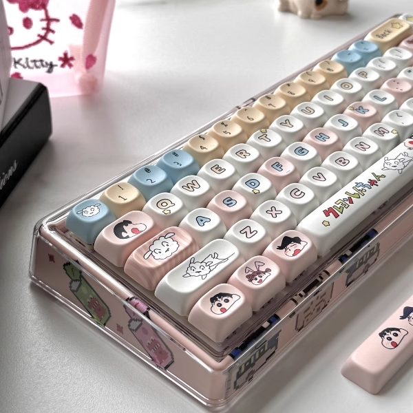 Ainbell蜡笔小新客制化机械Base68DIY创意高颜值小键盘游戏专用