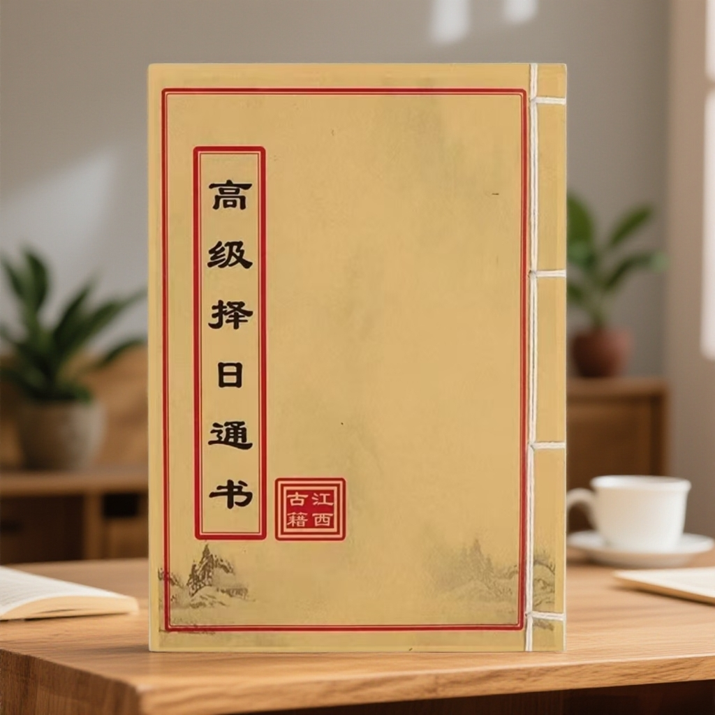 高级择日通书 彩色 手工线装古籍