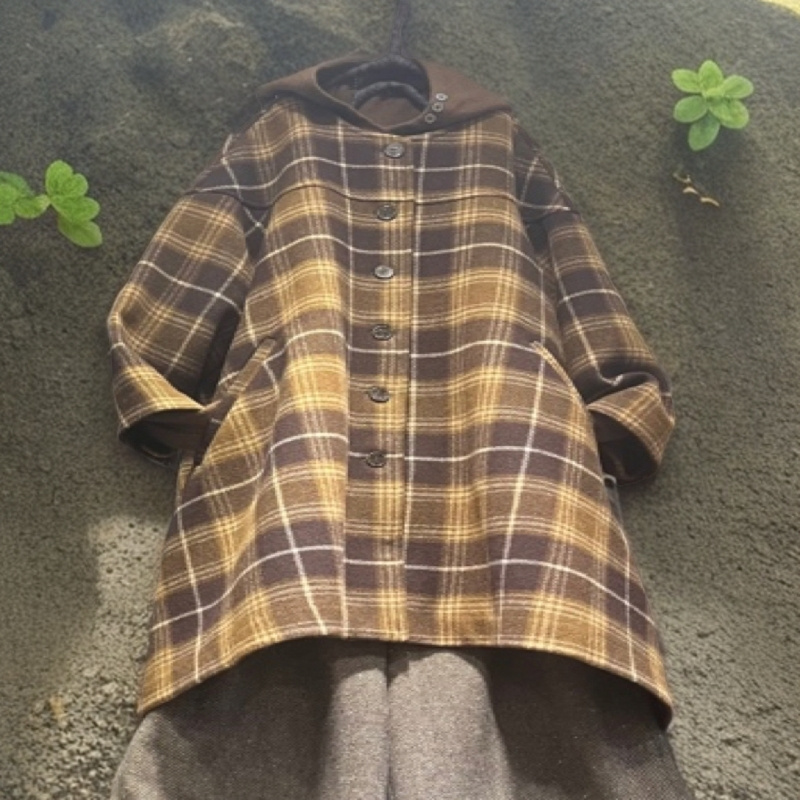 新思维原创咖格特色外套，洋气时尚百搭休闲显瘦气质