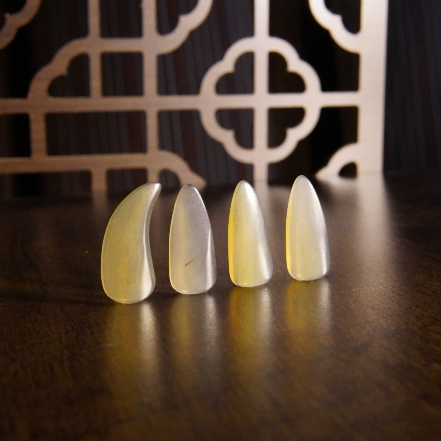 天然牛角双面弧古筝专用指甲