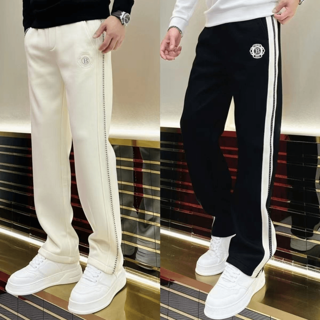 春夏薄款男士轻奢时尚潮流百搭直筒弹力宽松休闲裤运动