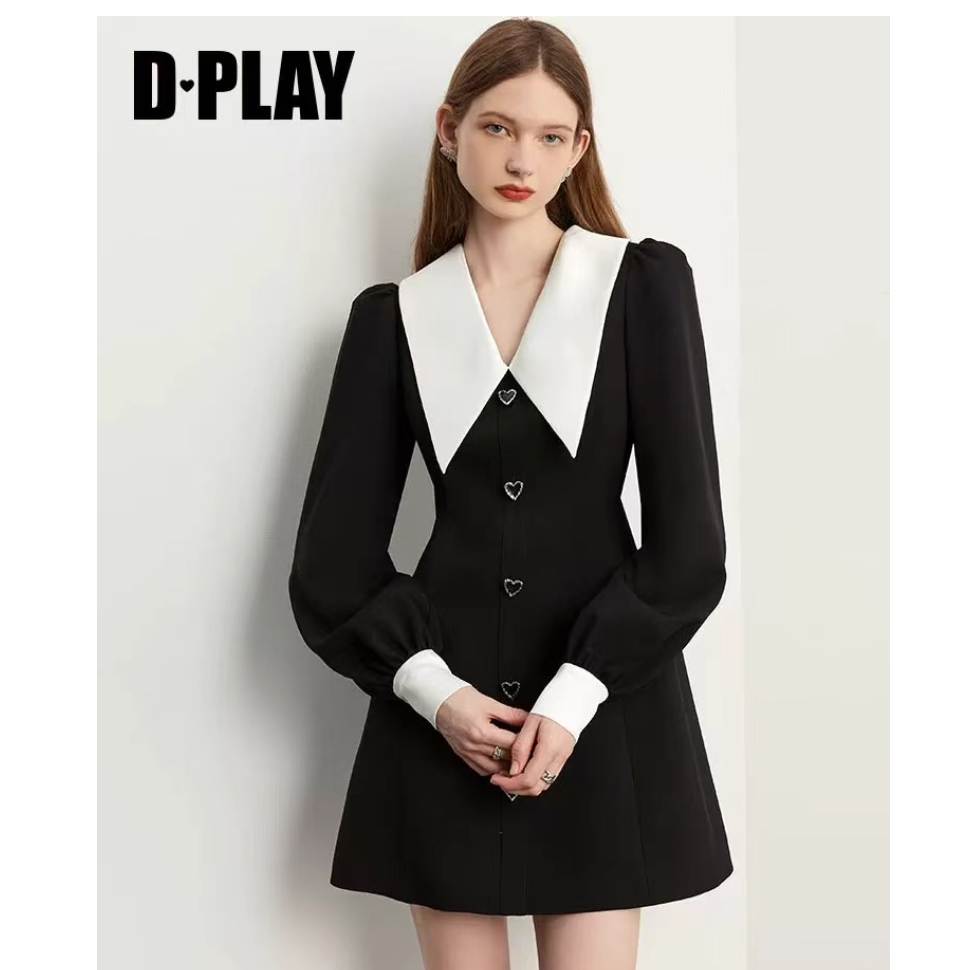 2025年秋季新款黑色小香风连衣裙女气质法式小黑裙收腰裙子