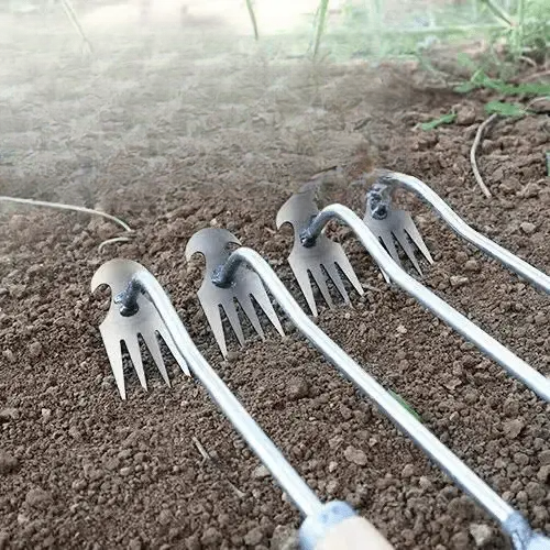 新款2025拔草耙子尖齿耙子除草锄头农用除草野菜工具松土锋利用