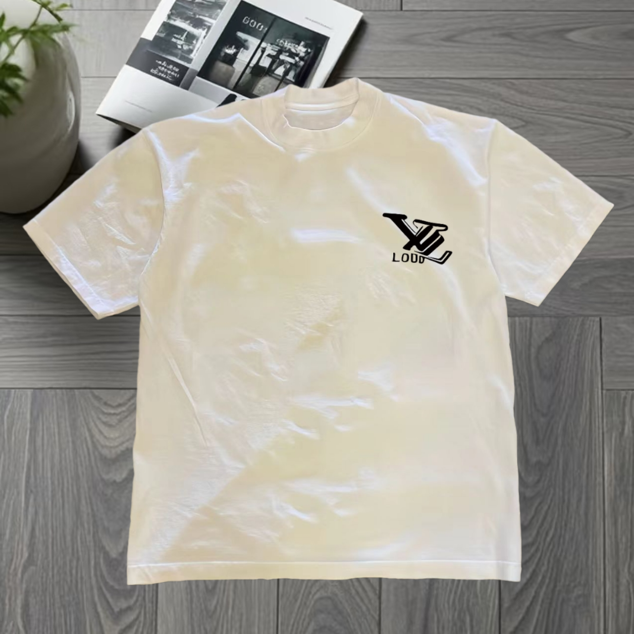 纯棉内搭潮流美式休闲印花短袖T恤衫深情大嫂同款（做大哥的女人）