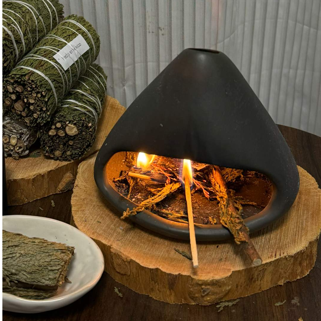 小众植物熏香套餐氛围感壁炉垫原木茶垫雪松杖白鼠尾草秘鲁圣木