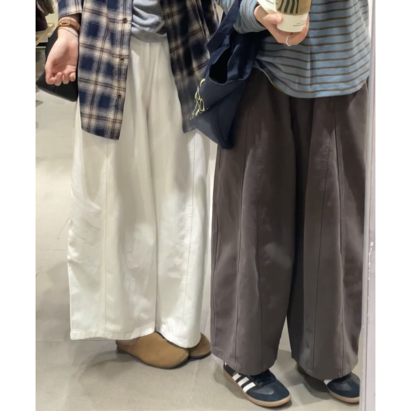 慵懒风百搭松紧腰阔腿裤女2025秋季新款高腰显瘦遮胯休闲气球裤