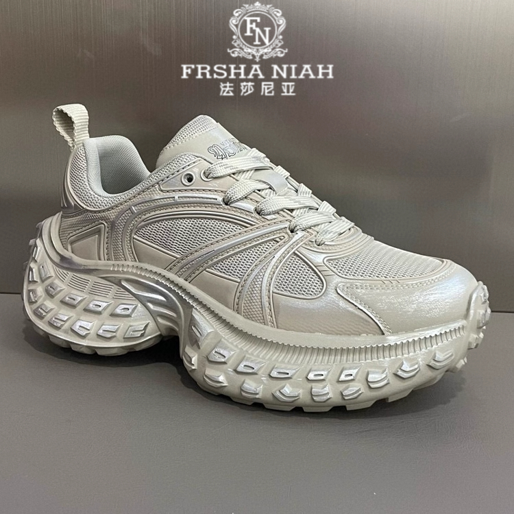 法莎尼亚男款休闲老爹鞋秋高品质时尚百搭休闲舒适干净感痞帅男鞋