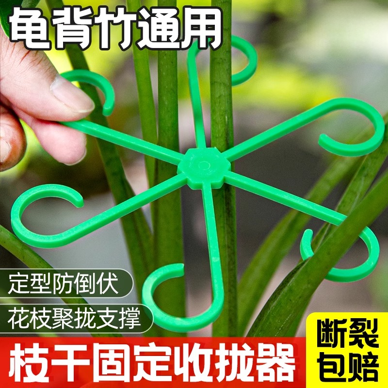 收拢器植物支撑杆花卉蝴蝶兰固定绿植防倒伏园艺花架固定器
