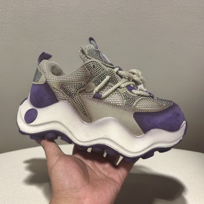 1118断码女鞋时尚百搭浅口女老爹鞋休闲学生运动鞋网面透气女款