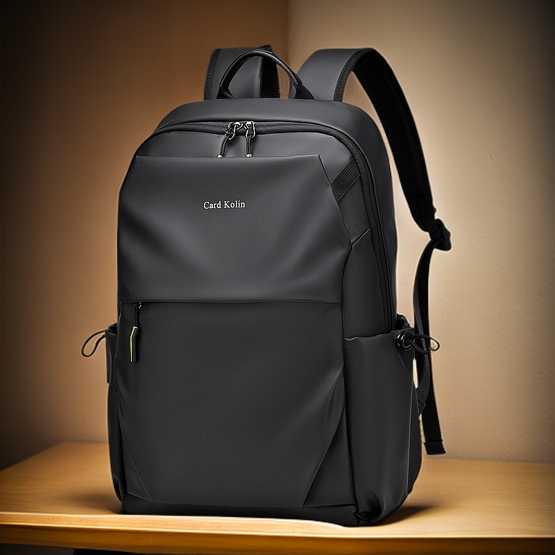 CardKolin商务牛津布双肩包简约高质量电脑包多功能大容量背包男