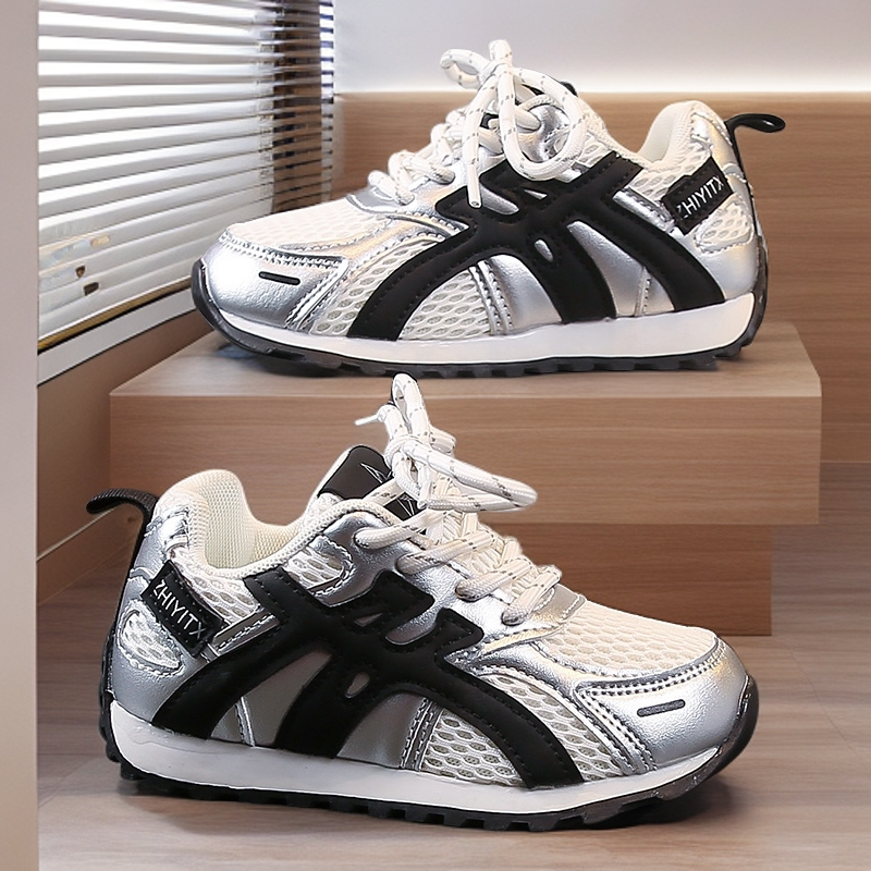 儿童运动鞋春秋新款3-10岁6男童鞋子5中大童7跑步8透气女童阿甘鞋