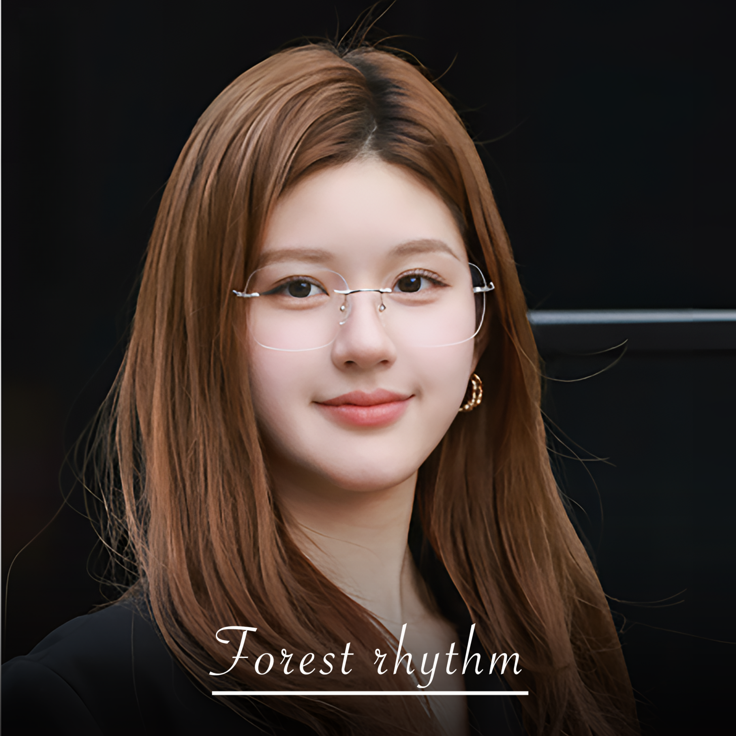 赵露思同款无边框眼镜女许妍近视可配度数镜框纯钛眼睛架超轻框镜