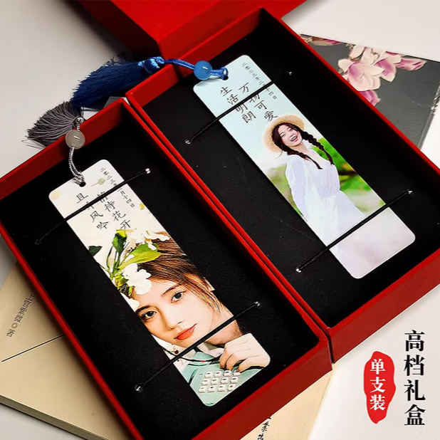 金属情侣照片书签定制来图定做教师节同学礼物创意礼品精美恶搞