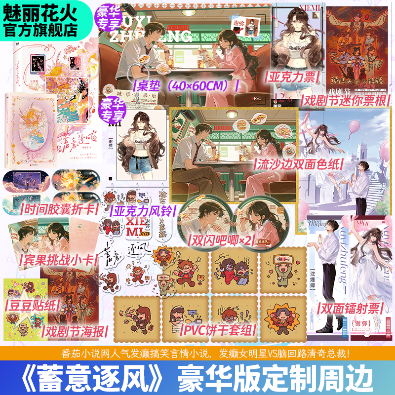 正版 蓄意逐风 小盐子著 小说实体书图书周边