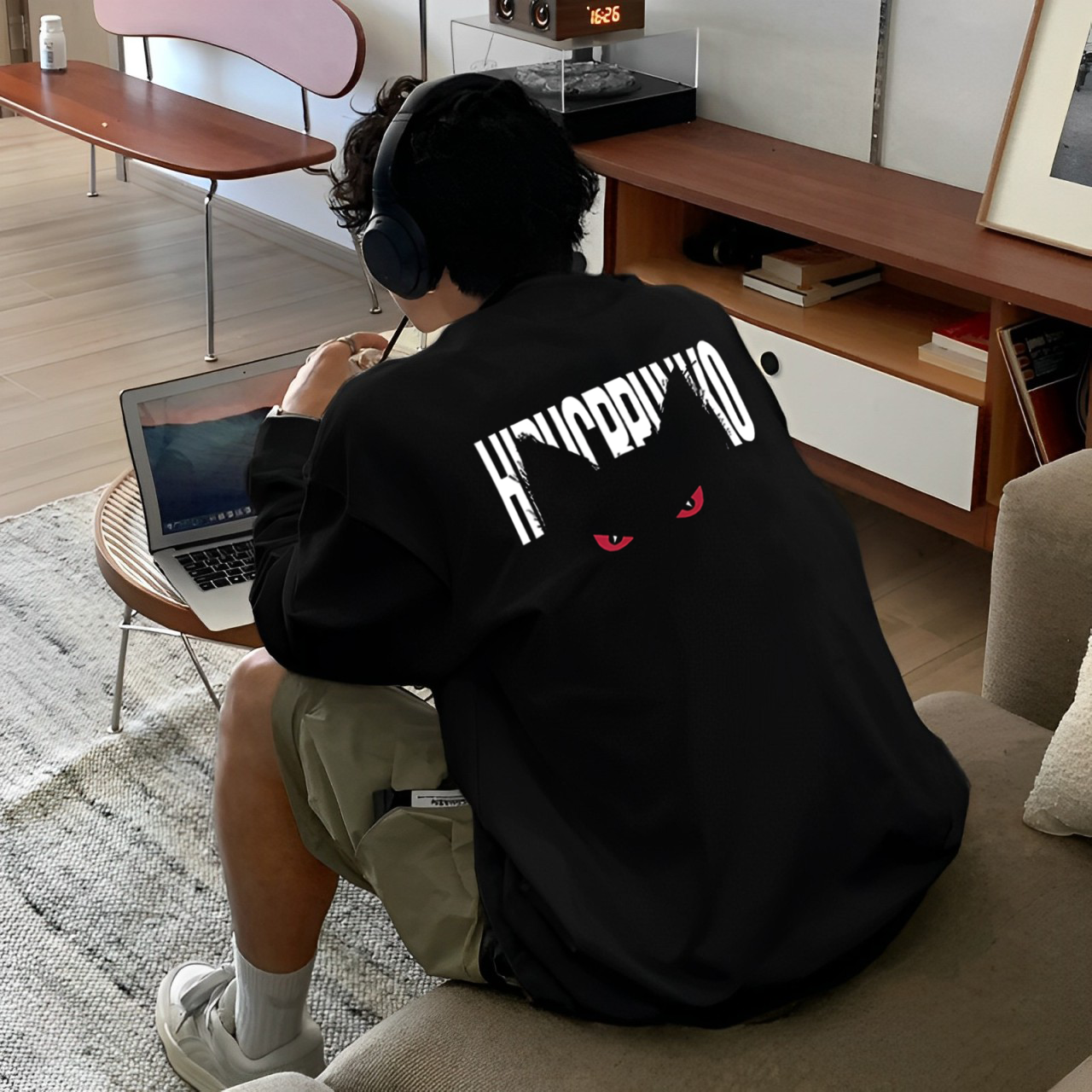 【重磅纯棉】春秋新款潮流美式休闲百搭夏季半袖宽松国潮男长袖T恤