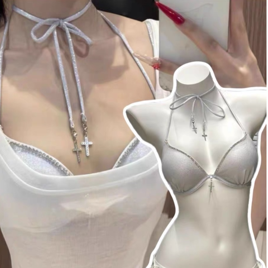 浠儿家•银河纯欲性感聚拢厚杯显大吊带背心女