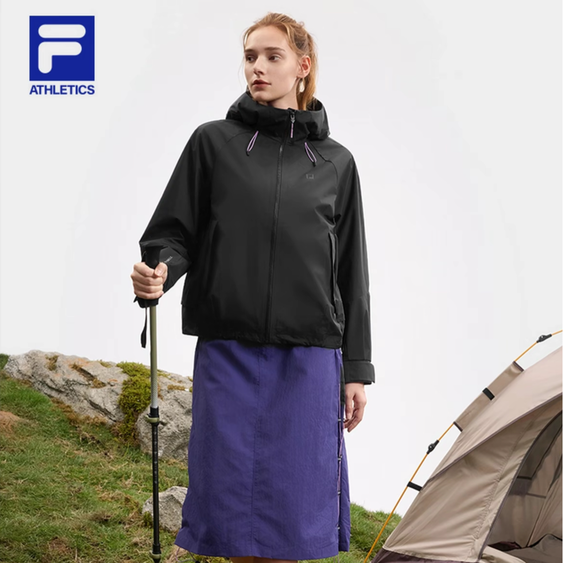 FILA斐乐正品男女同款运动户外连帽外套A11W517717F