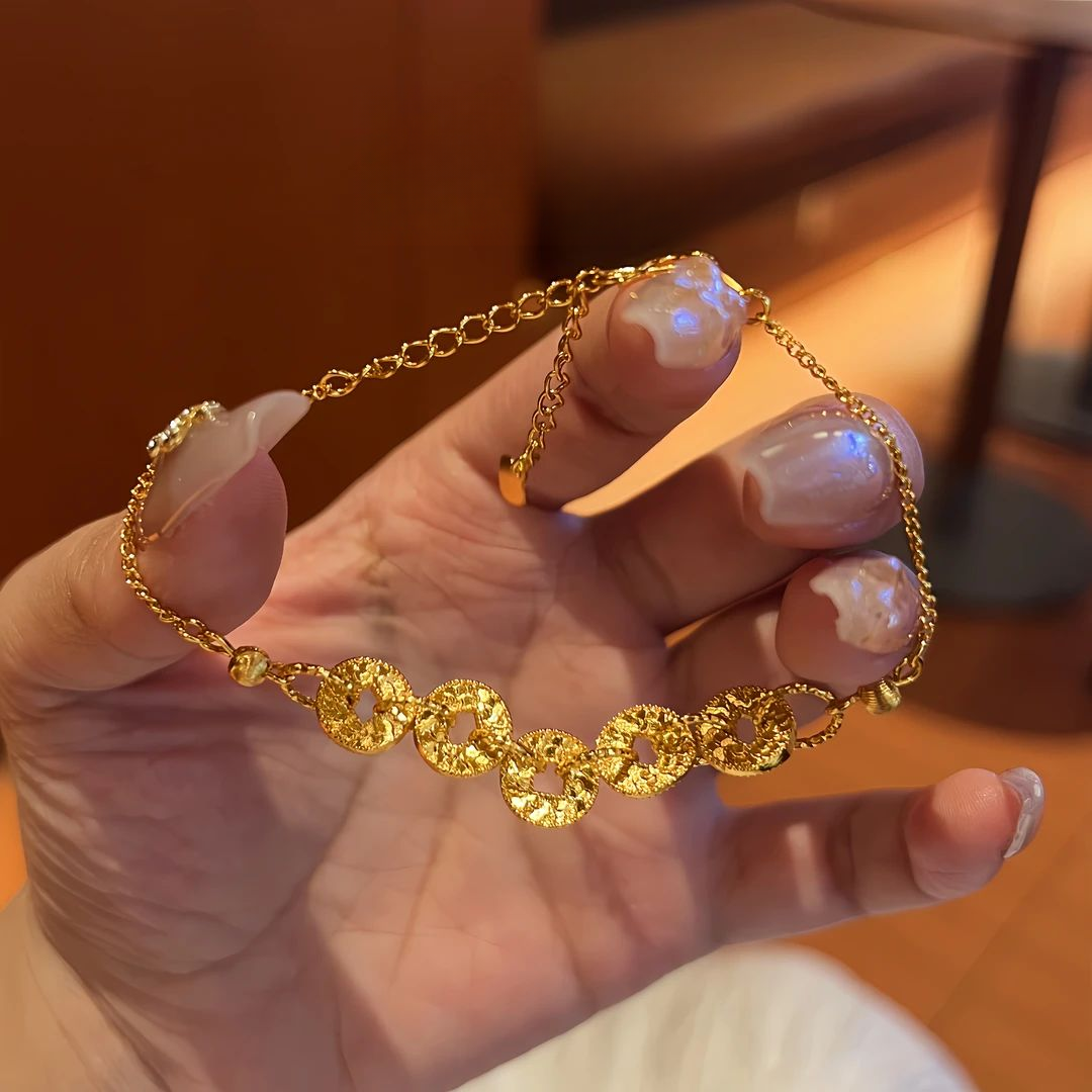 手链 【正品】手链碎碎冰五帝铜钱手链