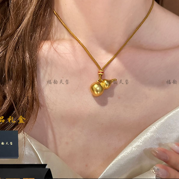 福韵天玺 非金属棉绳项链 《韵系列》福禄编织绳项链锁骨链时尚轻奢