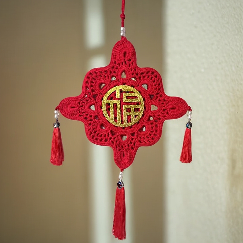 钩织中国结材料包手工编织diy配件自制新年过年喜庆挂件乔迁新居
