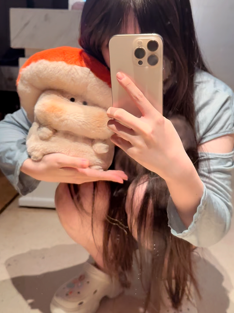 蘑菇秃秃tutu治愈工位情绪解压超软家居抱枕生日女生礼物毛绒玩具