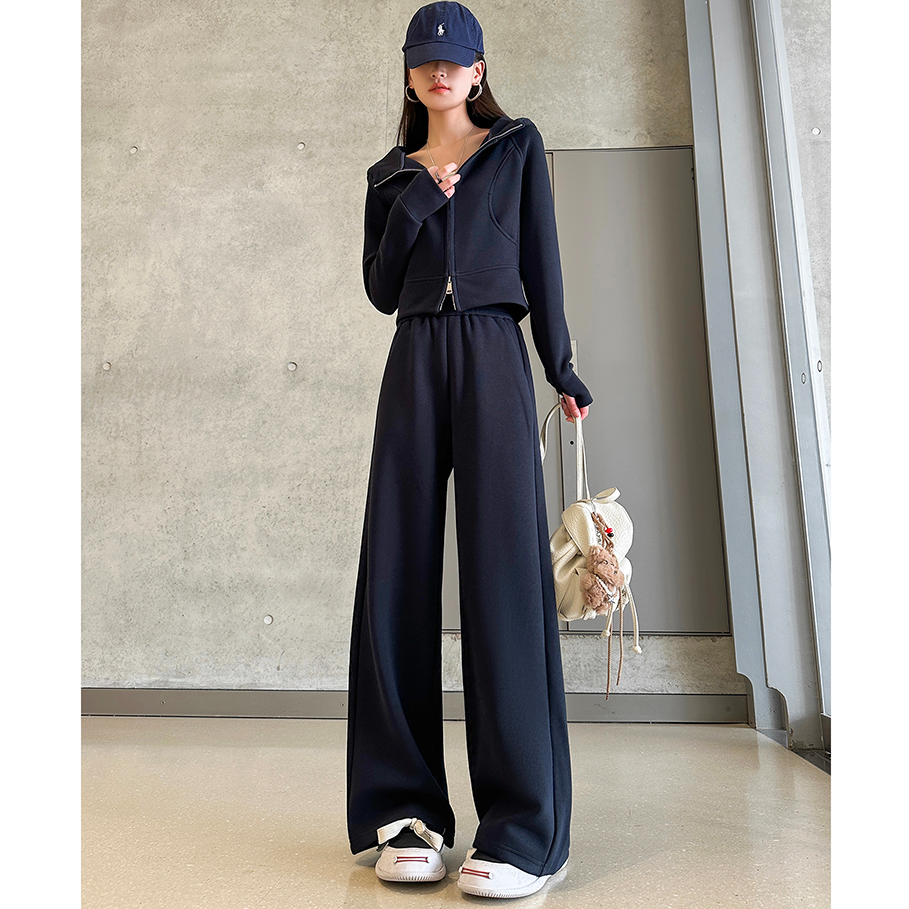 动感少女运动休闲套装女秋季2025新款显瘦百搭长袖卫衣外套运动裤