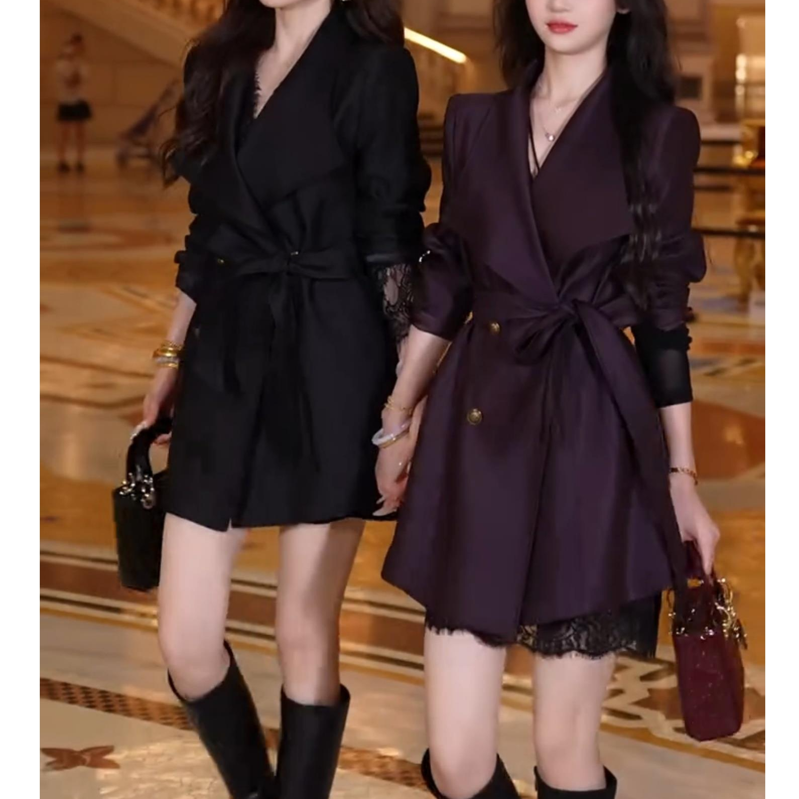 高端轻奢设计感风衣外套女2025新款春秋双排扣小个子收腰显瘦大衣