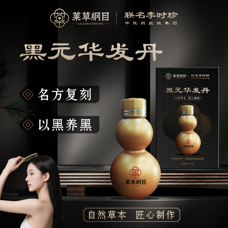 T黑元发华丹 人参桑椹黑豆黑芝麻黑米枸杞李时珍传统滋补食品