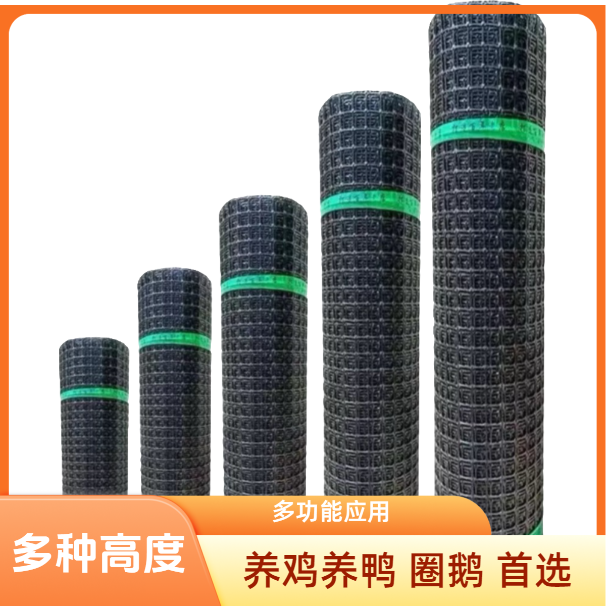 1.3毫米厚塑胶养殖网养鸡养鸭圈鹅网薄款塑胶围网鱼塘专用围栏网