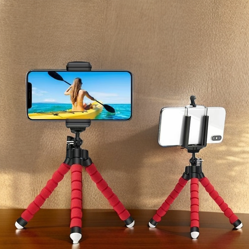 八爪鱼手机支架便携手机支架户外自拍杆神器专用三脚架蓝牙可旋转